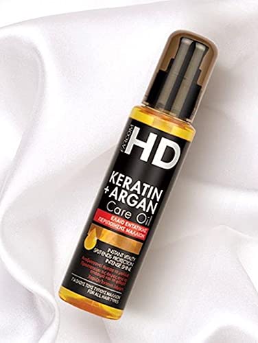 Huile cheveux Hd Keratin Argan Farcom contre pointes sèches