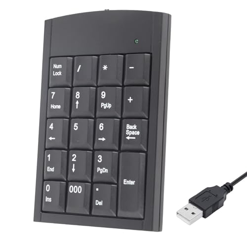 Mini USB Numeric Keypad, Plug and Play Numeric Keypad, /Linux for Android/iOS Laptop Desktops