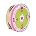 Wood Percussion Instrument, Attractive 15Cm Beautiful Tambourine Drum Bell, For Sing Or Dance Accompaniment Parties And Kids Games(Four flowers bloom)