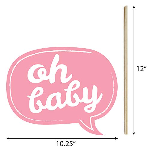 Hello Little One - Pink And Gold - Girl Baby Shower Photo Booth Props Kit - 20 Count #TOP3