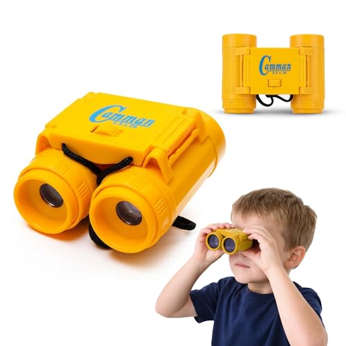 Image of Wembley Mini Binocular for Kids | Compact and Portable Outdoor Telescope for Boys and Girls | Binocular Toy with Neck String, Focus Adjustment and Ultra Zoom | Birthday Gift for Kids (Yellow)