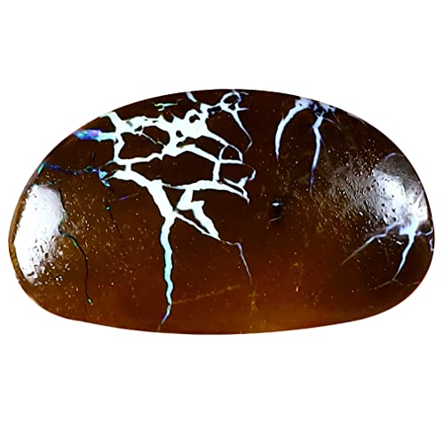 Opale boulder naturelle 16 x 9 mm pour remplacer une gemme fragile par une rocheuse solide