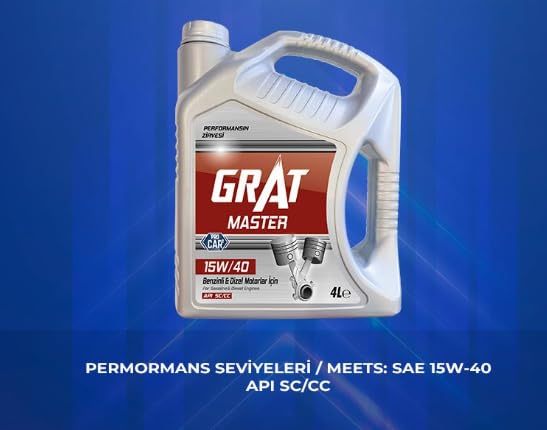 Grat Motor Yağı 4 Litre 15W-40/4 Api Sc/Cc
