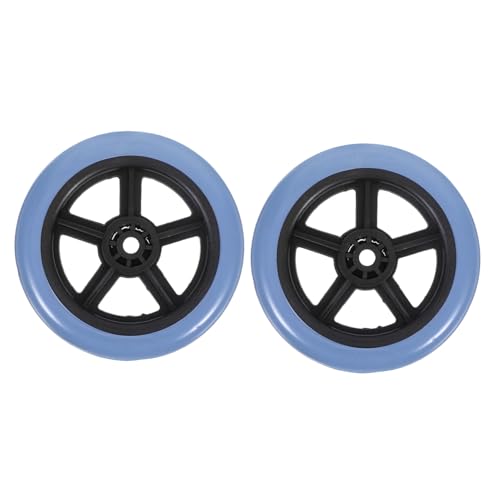 NOLITOY 2個 車椅子前輪 耐摩耗性 滑り止め小型頑丈ホイール 交換用キャスター 高齢者用歩行補助車適合 で安定した車いすアクセサリー