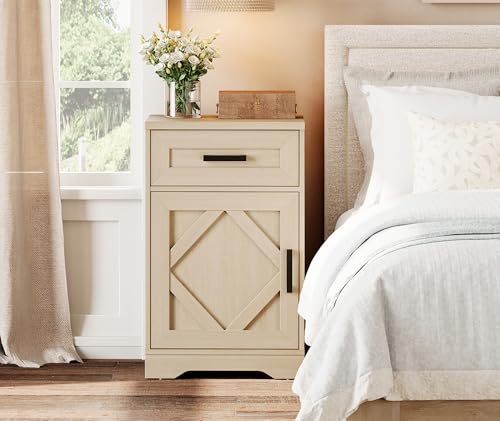 Image of WAMPAT 32 inch H Vintage Farmhouse Style End Table