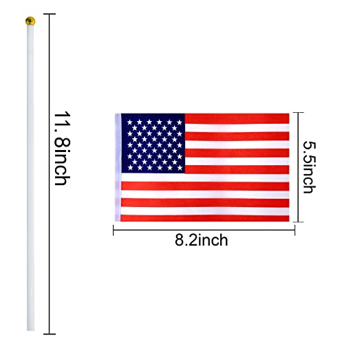 WEITBF 200 Countries International Flags of the World Small Mini Hand Held Flags on Stick,8.2 x 5.5 Inch