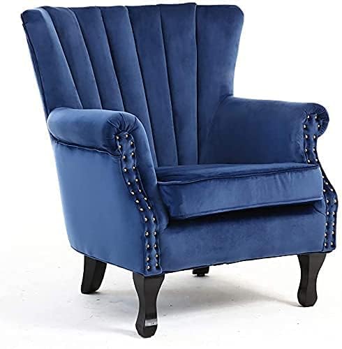Image of Chair Armchair Single Sofa Chair for Small Apartments, Living Room or Bedroom Chair (Set of 2 Chairs) (Set of 2 Blue)