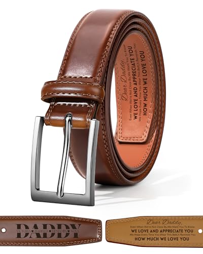 Personalized Belt for Fathers Day, Custom Leather Belts for Dad, Engraved Belt with Kids Names, Father's Day Personalized Gifts for Daddy, Papa, Father, Custom Dad Gifts from Daughter