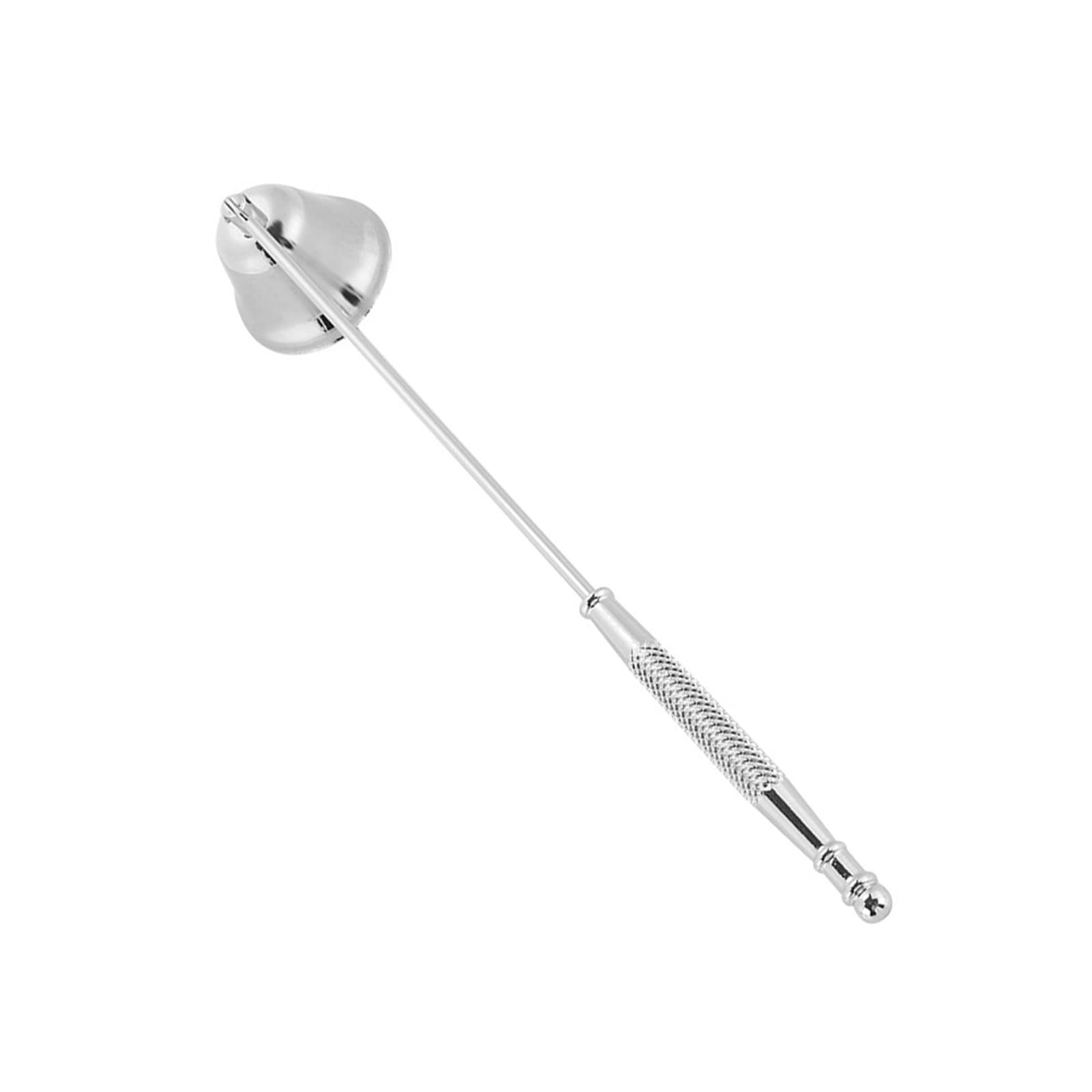 Pilipane Stainless Steel Candle Snuffer Wick Trimmer Bell Shaped Candle Cover Hand Tool for Home Decor Dinner Party Essential Accessory Black Silver Gold Rose Gold 1Pcs (Silver)