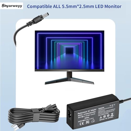 Cable de alimentación para monitor 19V DC para ASUS, HP, Dell miniatura 4