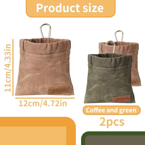 SOGHO Hunde Leckerlitasche,2 Stück 12cm*12cm Leckerlitasche Für Hunde,Futterbeutel,Leckerlibeutel Für Hunde,Leckerlitasche,Futterbeutel Hund Leckerli-Taschen Für Welpen Zum Hundetraining