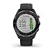 Garmin Approach S62 GPS Golf Watch (Black Bezel/Black Band) w/Virtual Caddie,Mapping Includes Charging Base