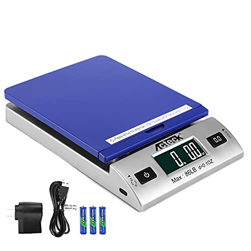 Image of Acteck High Accuracy A-DS 86LBx0.1OZ Digital Shipping Scale, Postal Scale and Mail Scale (86LB Blue)