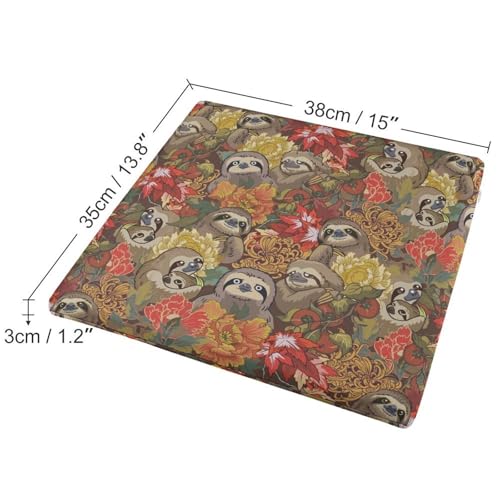 Cojín viscoelástico Funny Sloths con funda lavable para alivio de presión 3