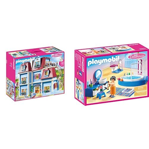 Grande maison traditionnelle Playmobil Dollhouse 70205 - La Grande Récré Grande maison traditionnelle Playmobil Dollhouse 70205 - La Grande Récré