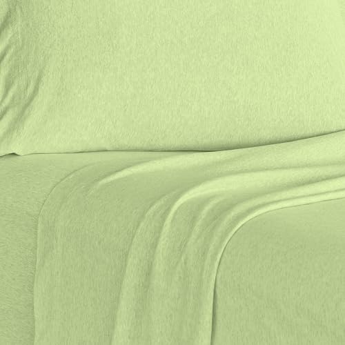 Brooklyn Flat Jersey Knit Sheet Set Sage Twin XL