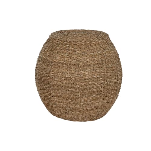Table d'appoint en jonc de mer 44cm pour optimiser les petits salons
