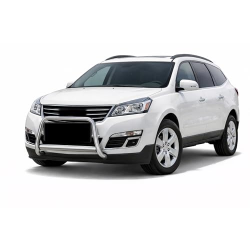 Image of Black Horse A Bar No Skid Plate Stainless Steel Compatible with 2008-2017 Buick Enclave|2009-2014 Traverse|2007-2015 GMC Acadia|2008-2010 Saturn Outlook-BB009704SS