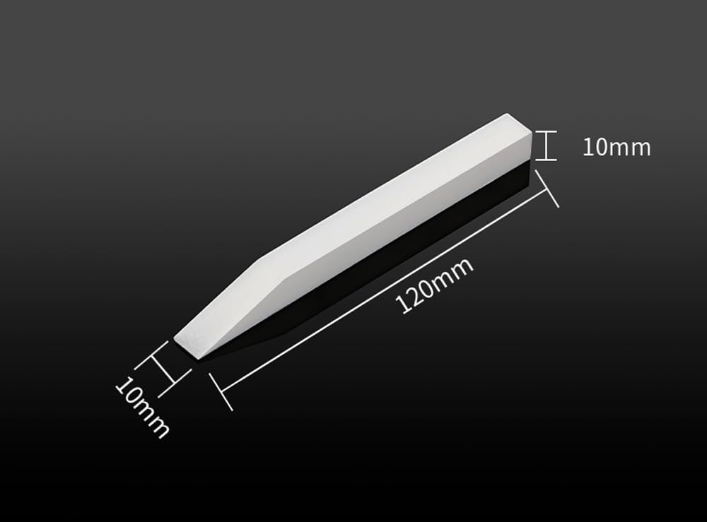 PTFE Shovel, 1 PCS PTFE Teflon Material Scraper, Flat Scraper Teflon Shovel, Sample Shovel for Lab (10 * 120 * 10mm W*L*Thickness)