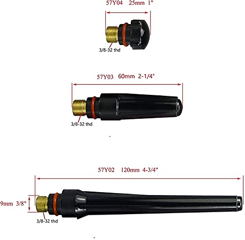 Image of RIVERWELD TIG Back Cap 57Y02 57Y03 57Y04 for TIG 17 18 26 10pcs | Fit QQ300 PTA DB SR WP 17 18 26 TIG Welding Torch