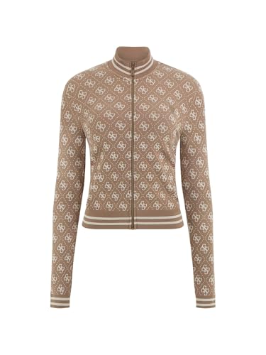 Guess Women's Long Sleeve Rhombus Seamless Top, 4G Jacquard G1O6 + G1K8