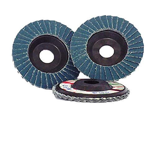 Disque à lamelles en oxyde de zirconium pour finitions sur métaux et acier inoxydable Ø 115 mm trou 22 mm (10 disques grain P120)