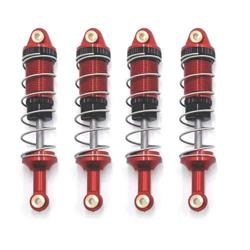 Amortisseur RC MN128 rouge idéal pour le franchissement de rochers en extérieur avec votre MN86