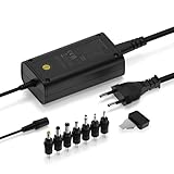Ansmann 12V Netzteil APS 2250L Netzstecker bis max. 2250mA (7 universal Adapter Stecker) Netzadapter für Elektrokleingeräte von 5-15 Volt regelbar