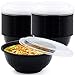150 Pcs Stackable Meal Prep Bowl Containers,36 OZ Food Takeout Bowls Reusable,Black Disposable Meal Prep Bowls With Lids,Microwavable Dishwasher Safe Leak Resistant for Noodle Soup,Salads& Ramen Bow (36oz)