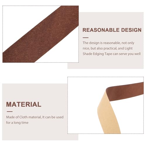 Image of VILLCASE DIY Lampshade Edging Tape 393.70In Self-Adhesive Cloth Strip - Easy Peel & Stick for Lamp Shade Repair - for Home, Office, Chandelier & Retro Lighting