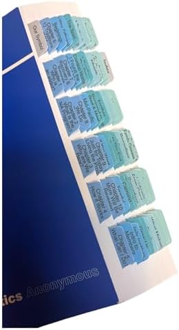 Laminated Book Tabs for Narcotics Anonymous 6th Edition – Color-C...