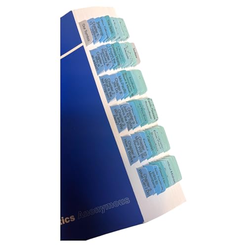 Laminated Book Tabs for Narcotics Anonymous 6th Edition – Color-C...