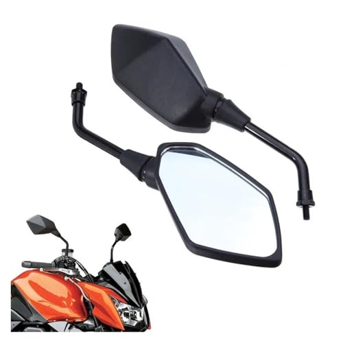 Espejo retrovisor de moto convexo con soporte antivibración universal de 10mm para Z1000 3