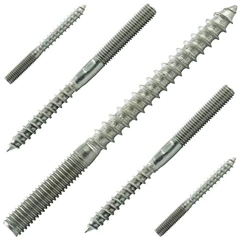 AGBERG M6 x 80 mm (5 pieces) hanger bolts with double thread - screw pins - stainless steel VA A2 V2A - rust-proof Cover