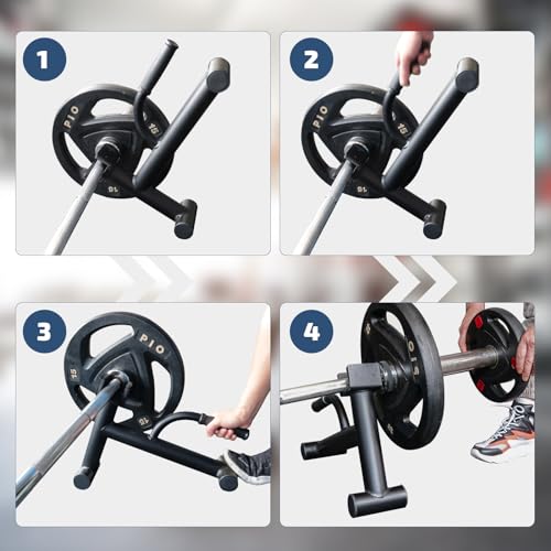 deadlift jack barbell standbarbell stand for weight training home gym easily unload and load 600lbs barbell plates for deadlift exercise