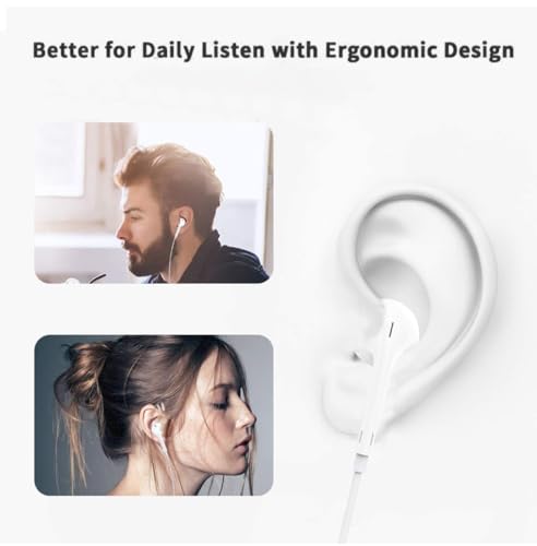 Image of Original Type-C Earphones for iPhones 16 /16 Plus /16 Pro /16 Pro Max, 15 /15 Plus /15 Pro Max, Android, Wired Headphones with Mic, Stereo Sound & Deep Bass.01