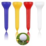 Defresit 120 camisetas de golf, duraderas de plástico de 4 colores, 36 mm, para entrenamiento al aire libre