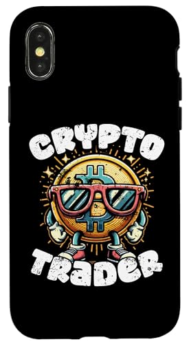 Carcasa para iPhone X/XS Regalo divertido de criptomonedas BTC Inversor Bitcoin Crypto Trader