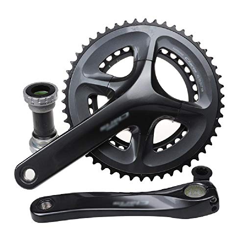 GWZZ Carretera Bicicleta Plegable y bielas 8 9 Velocidad Velocidad de Agujeros Cuadrados y bielas,Met trapas