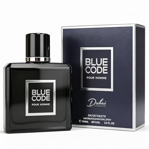 Image of AFLUXE Blue Code Eau de Parfum for Men, 3.4 Fl. Oz - Long Lasting Fresh Aquatic & Woody Fragrance, Intense Citrus & Lavender Men's Perfume