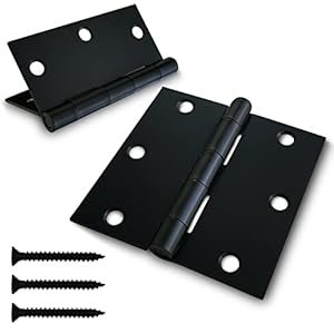 Vervida DHS-3Pack Schwarze Türscharniere 3 Stück
