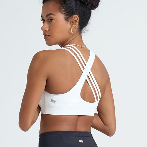 Image of POPSUGAR Sports Bras for Women - Y Back, High Neck, Strappy & Long Line Padded Racerback Bra Workout Yoga Top Racer Back Bra