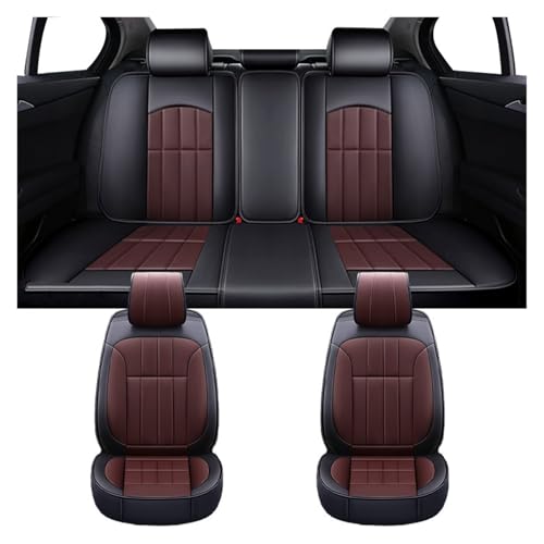 Housses de siège de voiture universelles en café pour VW Golf et Tiguan