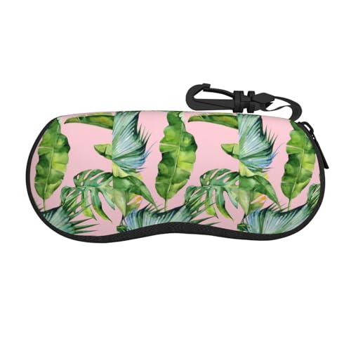 SHuWeiD Funda protectora flexible de hojas de plátano frescas, ultraligera, se adapta a la mayoría de gafas, joyas, bolsa de cosméticos, color negro, talla única, Negro, One Size
