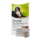 Drontal Tasty Bone XL Wormer Tablets for Large Dogs (Over 20kg) x 1 Tablet