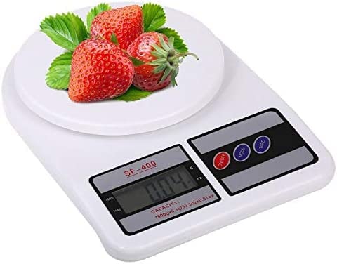 Mutfak Tartısı, Elektronik Hassas Mutfak Terazisi, Tartısı, Dijital Mutfak Tartısı, Mutfak Terazisi, 10 kg 1 gr Hassasiyet, Dara Özelliği [Enerji Sınıfı A++