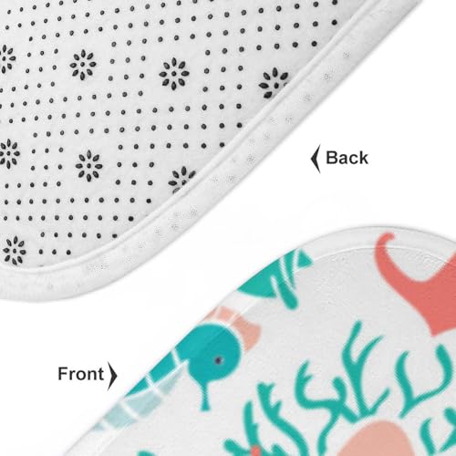 IZOTUSXI Bathroom Rugs Sets 3 Piece, Artistic Abstract Design Toilet Seat Covers, Washable Bath Mats Set, Modern Bathroom Decor for Stylish Homes - Image 5