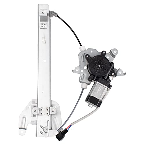Image of TRQ Rear Passenger Side Power Window Motor and Regulator Assembly Power Compatible with 2002-2006 Nissan Altima