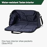 Halfday Convertible 2-in-1 Garment Duffel Weekender Bag 45L | Wrinkle-Free Travel, Hanging Suit Compartment, Shoe Pockets, Trolley Sleeve. Durable & Water-Resistant Carry-On, Marine - Image 4