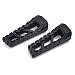 Kuryakyn 3599 Motorcycle Footpegs: Riot Pegs Without Adapters, Satin Black, 1 Pair